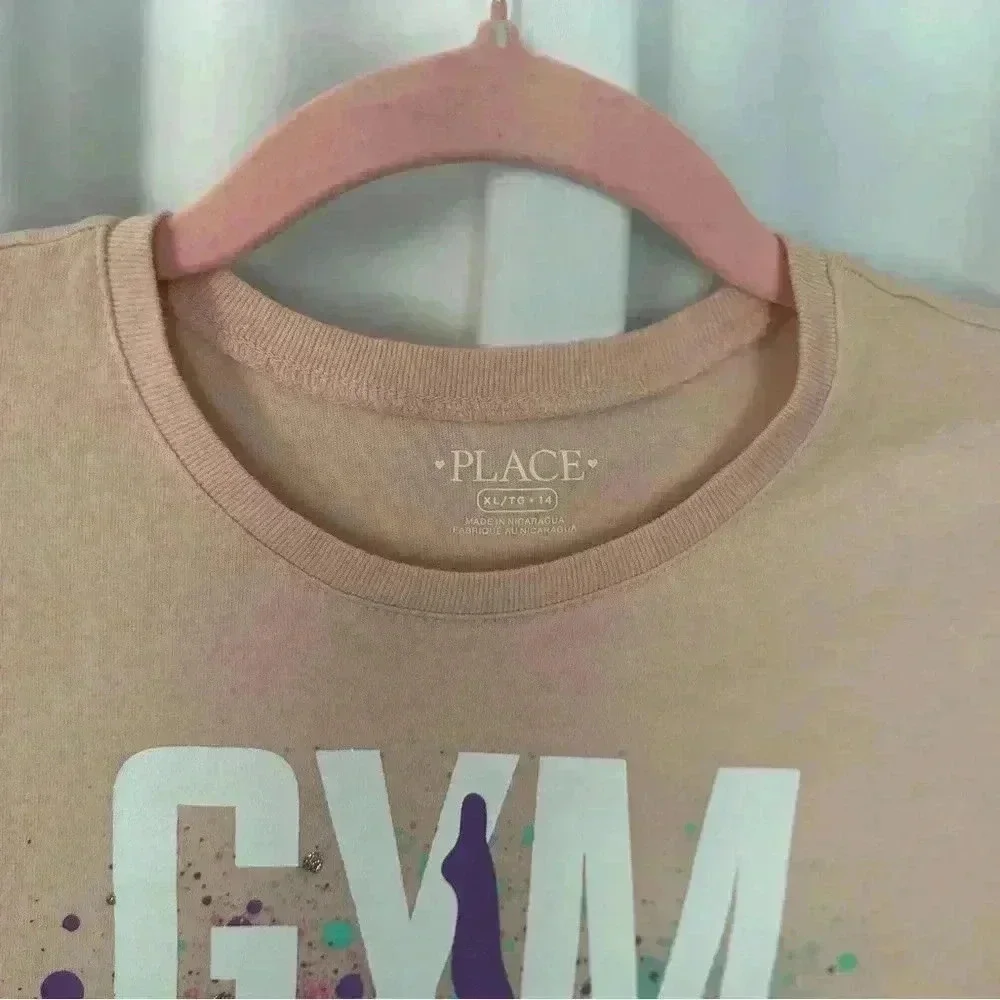 The Children's Place Girls Gymnastics Tee and Girls Tie Dye Tank Top (609)